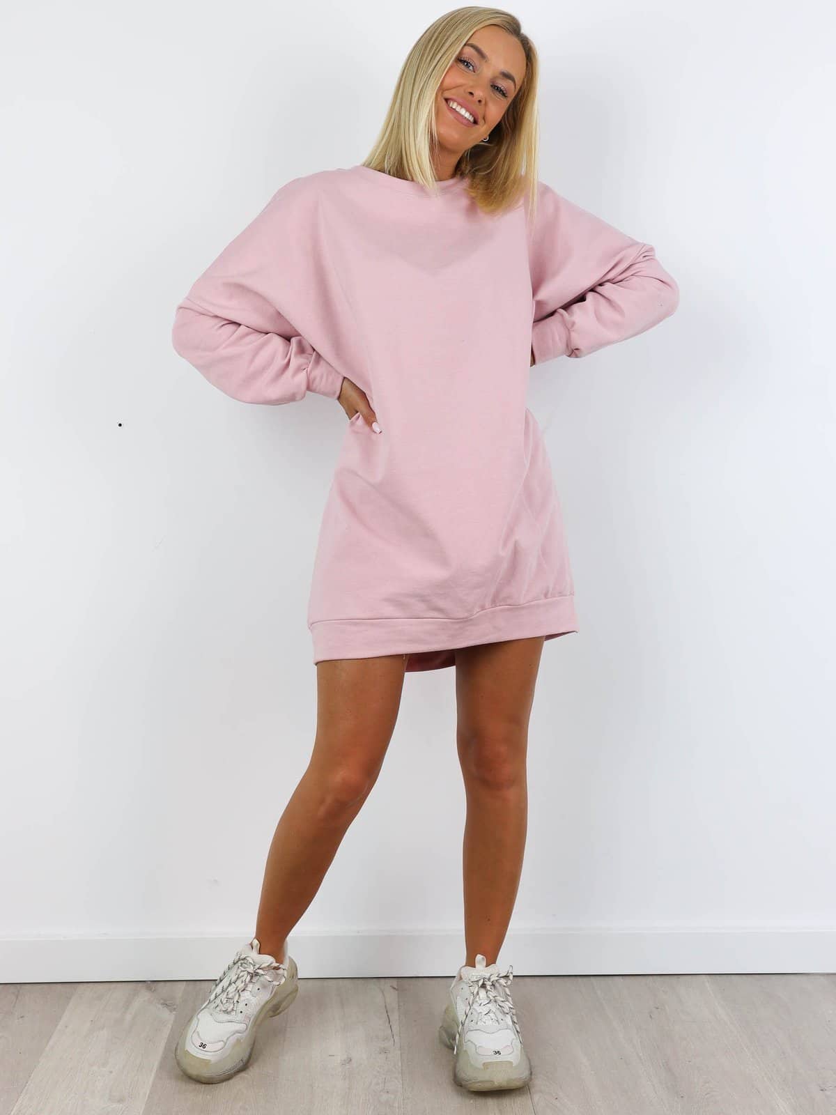 Mikina jednofarebná OVERSIZE(aj ako šaty ) - B 3445